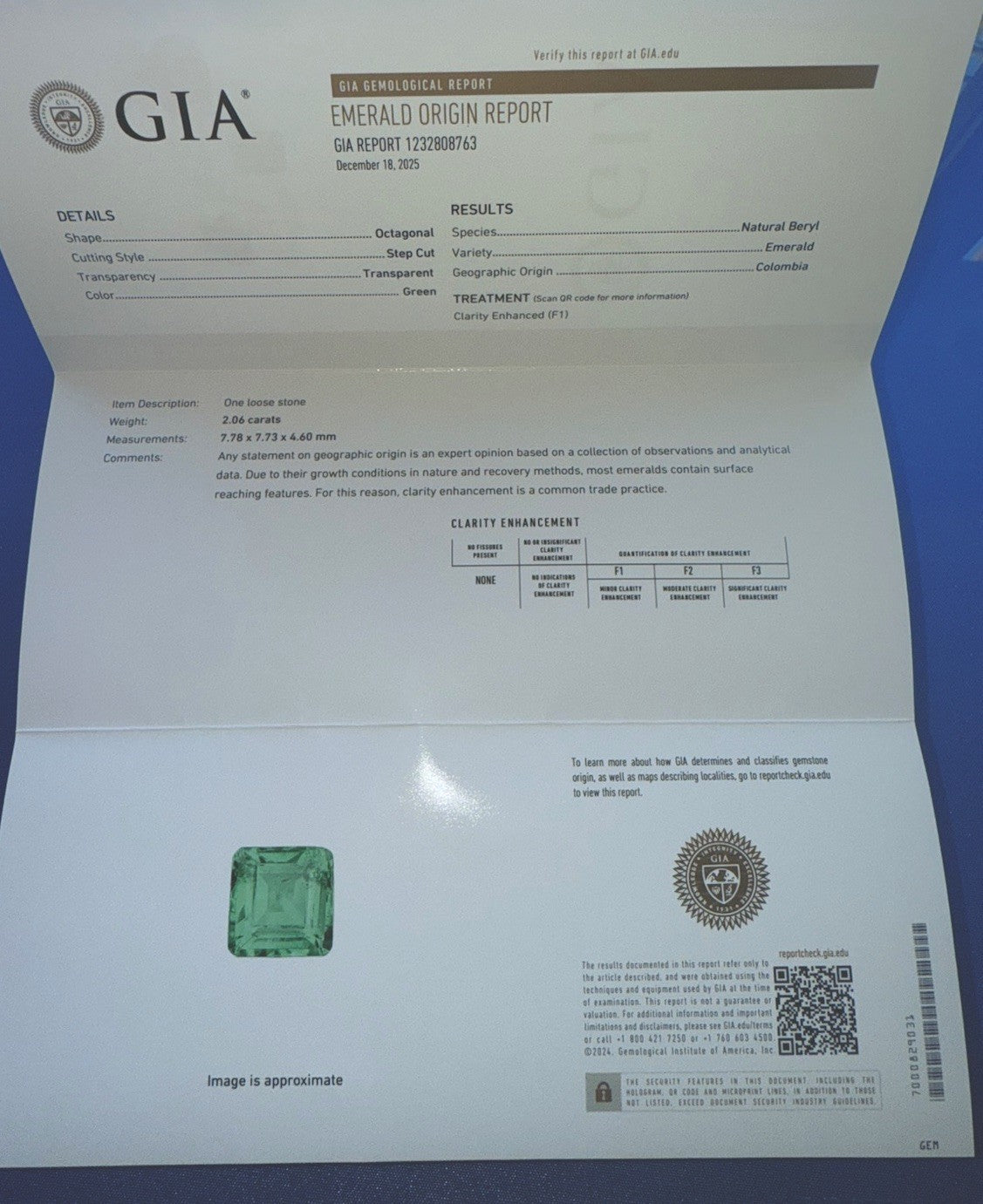 GIA Certified 2 Ct Colombian Emerald Ring with Antique Diamonds 18K Y- Gold9