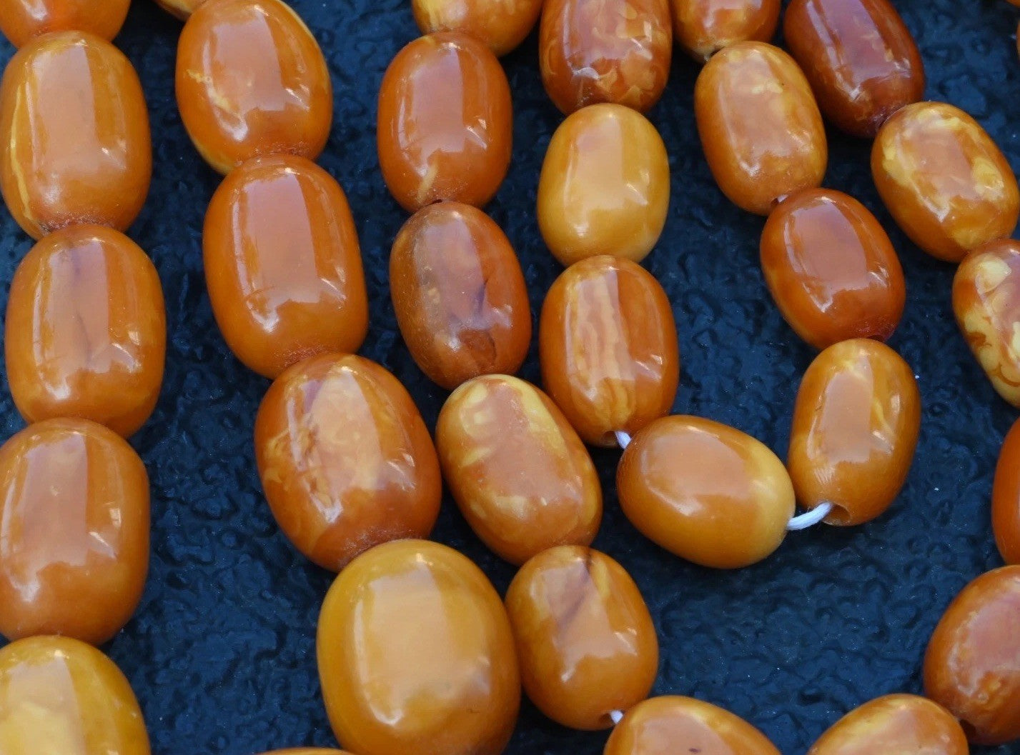 Genuine Marbled Natural Baltic Butterscotch Amber Beaded Necklace6