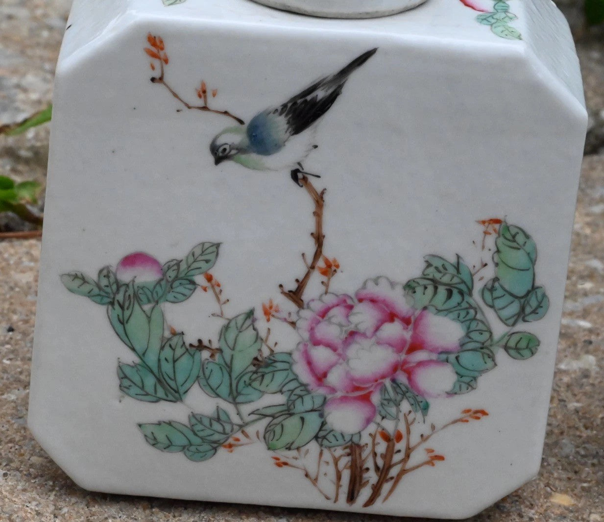 Rare 1900s Chinese Famille Rose Porcelain Tea Containers By Huacha Co. *Marked*8