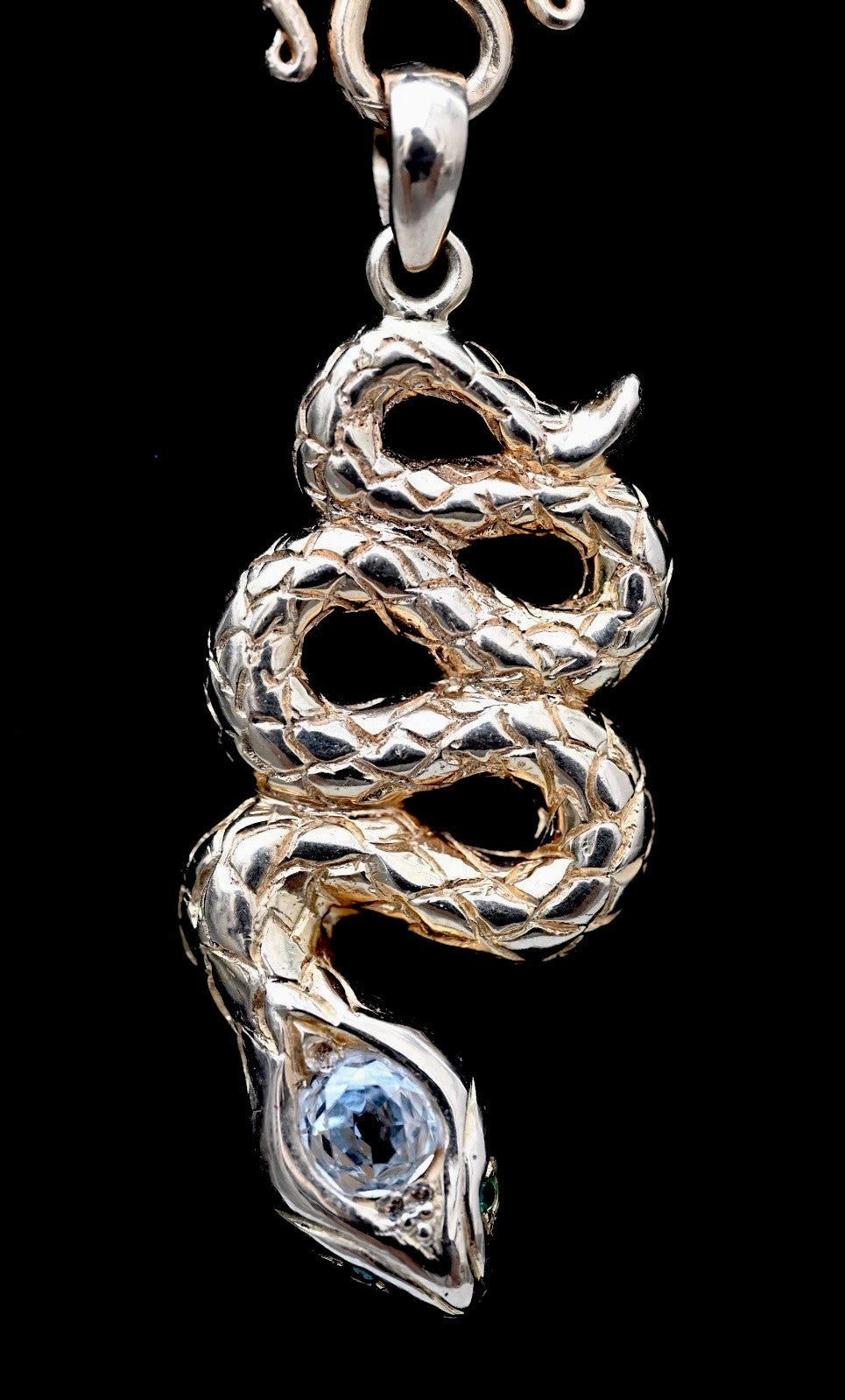 Genuine Antique Victorian 18K Yellow Gold Snake Amulet Necklace GIA Certified5
