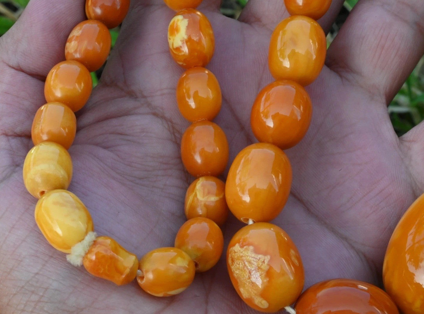 Stunning Natural Baltic Butterscotch Amber Necklace With Large Beads7