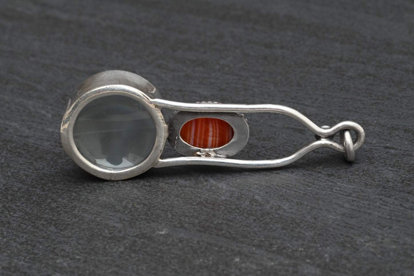 Sterling Silver Southwest Jewelers Loupe with Egyptian Scarab Beetle5