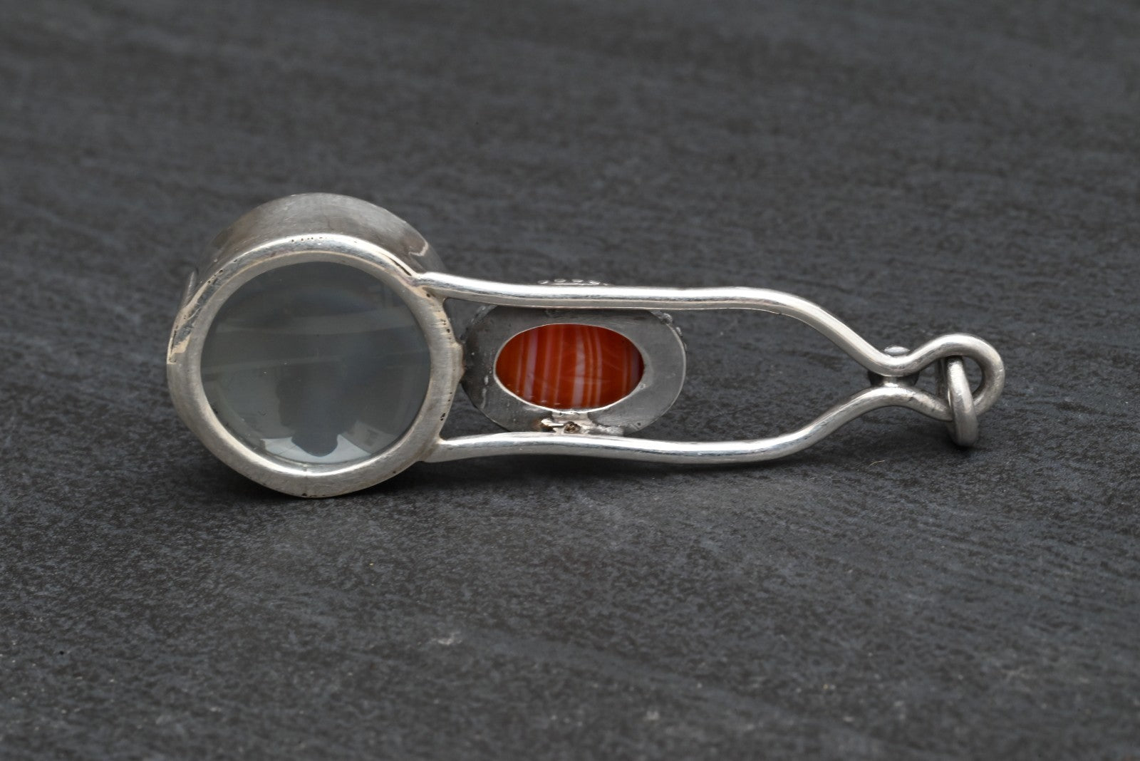 Sterling Silver Southwest Jewelers Loupe with Egyptian Scarab Beetle5