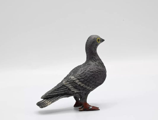 Antique Austrian Vienna Cold Painted Bronze Figure of Dark Blue Papo Pigeon1