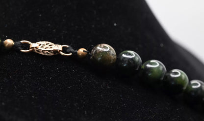 Lovely Antique / Vintage Chinese Green Jade Necklace5