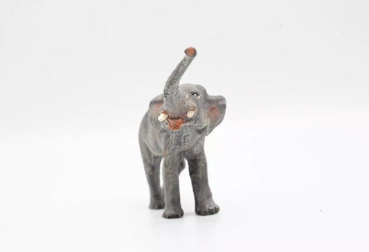 Original 1900s Antique Austrian Vienna Cold Painted Bronze of Elephant0
