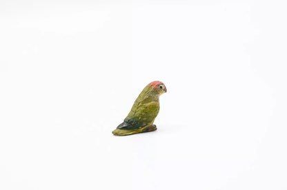 Original Miniature Antique Austrian Vienna Cold Painted Bronze of Green Parrot4