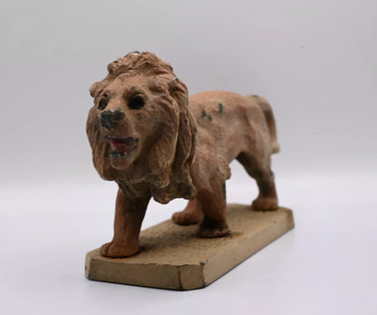 Gorgeous Antique Cold Painted Bronze Figure of Lion Austrian Vienna Quality2