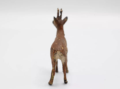 Highly Collectible Antique Austrian Vienna Cold Painted Bronze Deer5