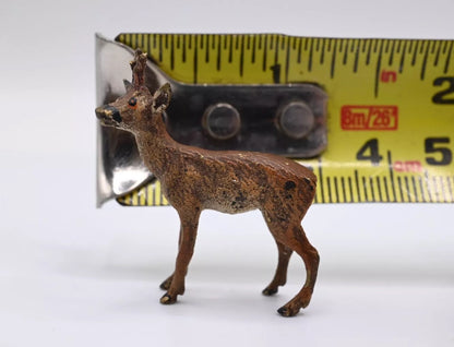 Highly Collectible Antique Austrian Vienna Cold Painted Bronze Deer8