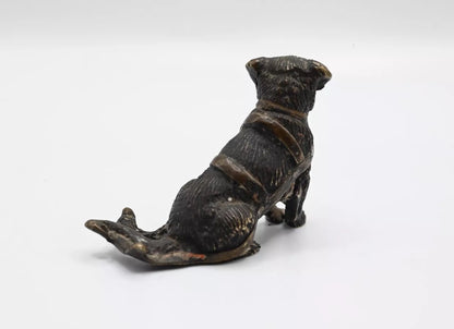 Rare Antique Austrian Vienna Cold Painted Bronze Rottweiler Wt Dog Cart Harness3