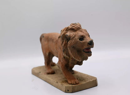 Gorgeous Antique Cold Painted Bronze Figure of Lion Austrian Vienna Quality3