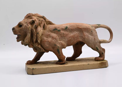 Gorgeous Antique Cold Painted Bronze Figure of Lion Austrian Vienna Quality1