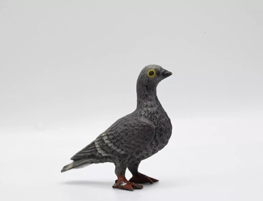 Antique Austrian Vienna Cold Painted Bronze Figure of Dark Blue Papo Pigeon0