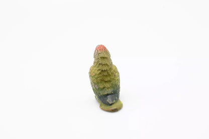 Original Miniature Antique Austrian Vienna Cold Painted Bronze of Green Parrot3