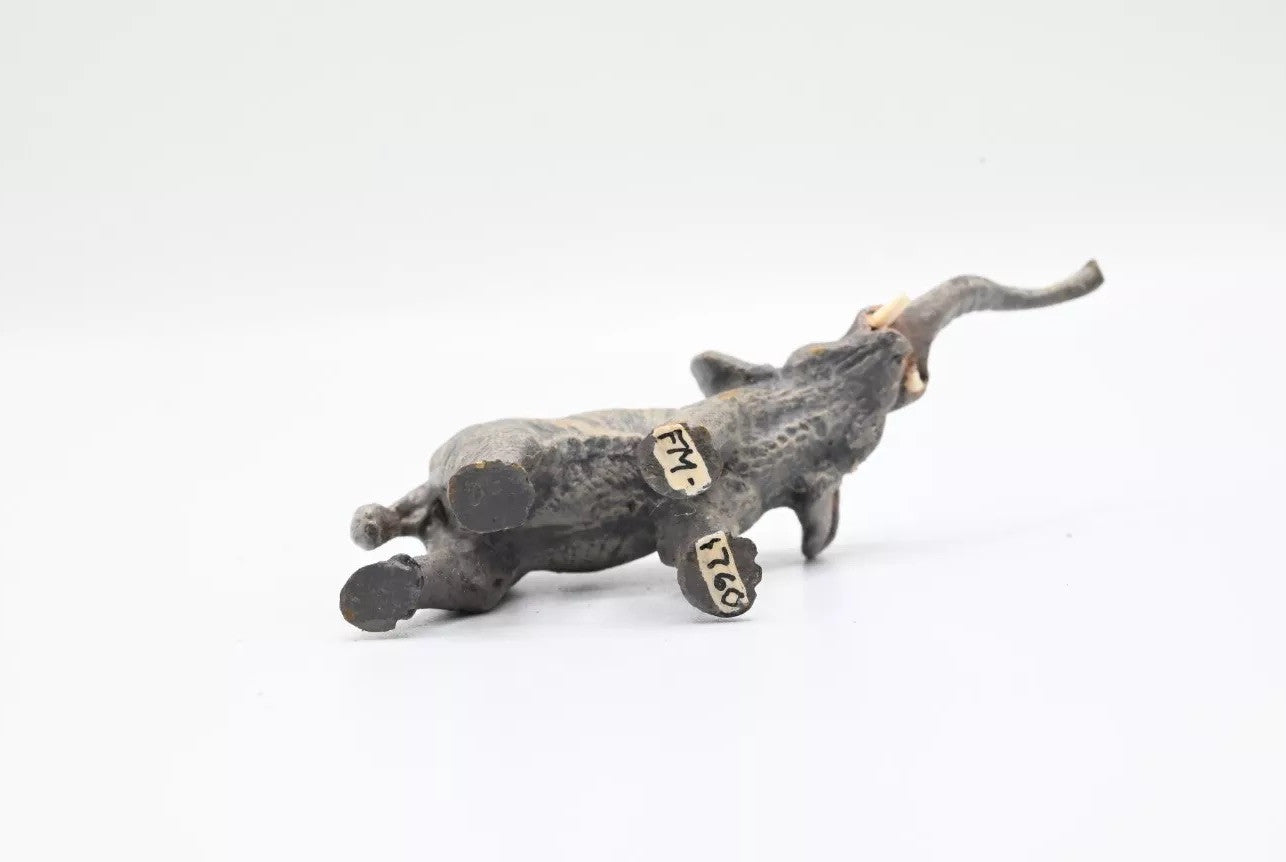Original 1900s Antique Austrian Vienna Cold Painted Bronze of Elephant4