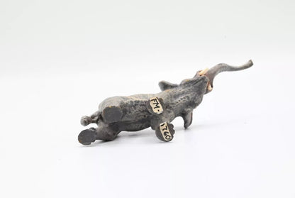 Original 1900s Antique Austrian Vienna Cold Painted Bronze of Elephant4