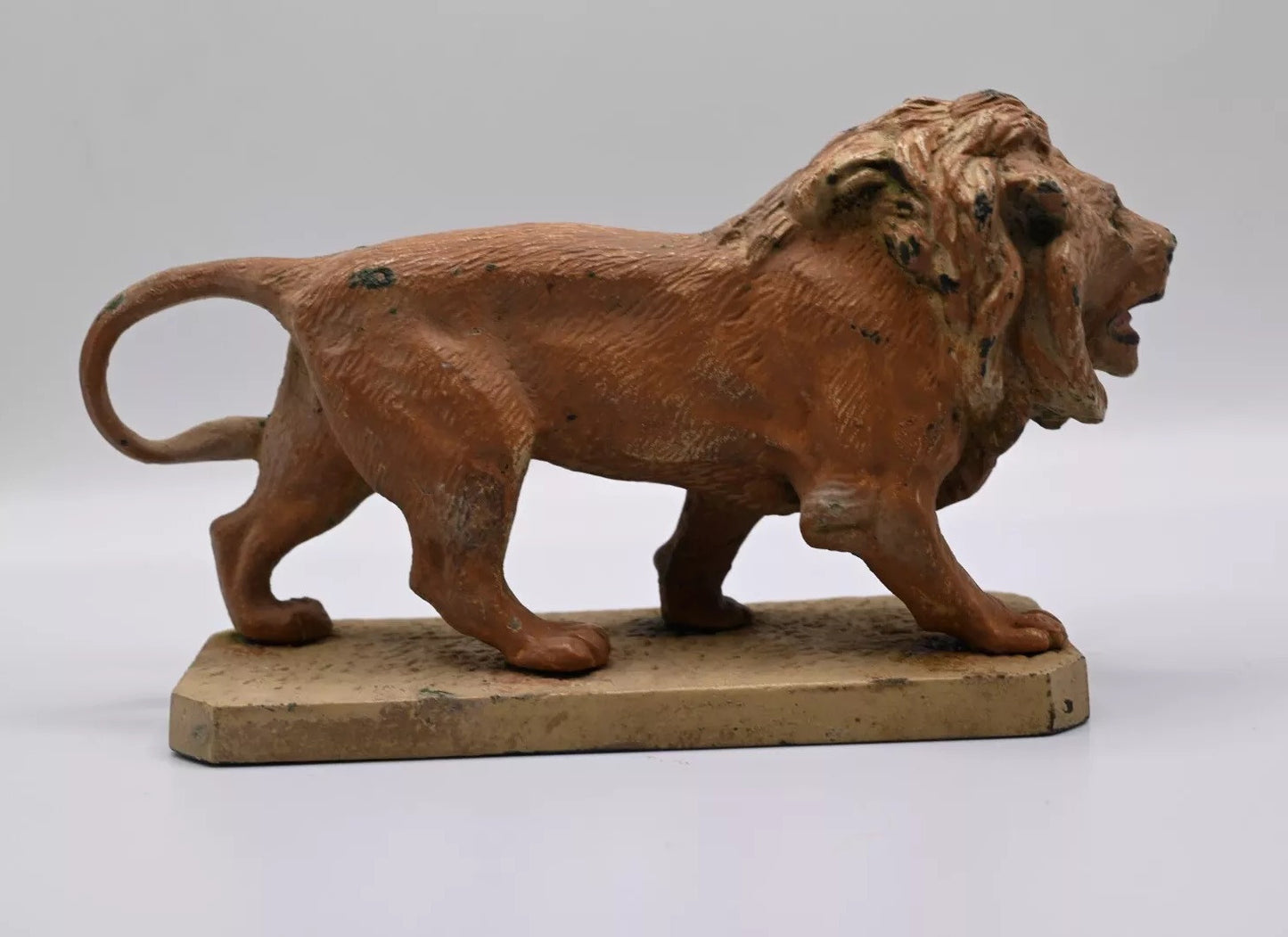 Gorgeous Antique Cold Painted Bronze Figure of Lion Austrian Vienna Quality5