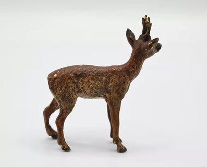 Highly Collectible Antique Austrian Vienna Cold Painted Bronze Deer6