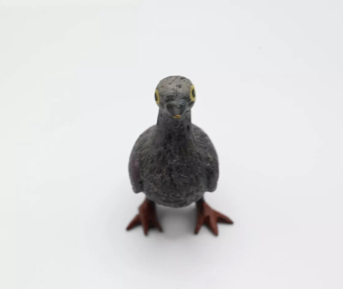 Antique Austrian Vienna Cold Painted Bronze Figure of Dark Blue Papo Pigeon6