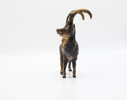 Awesome Antique Austrian Vienna Cold Painted Bronze of Mountain Goat1