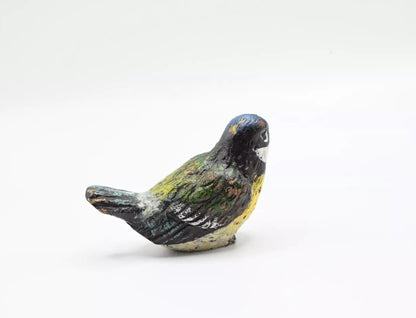 Small Antique Austrian Vienna Cold Painted Bronze of Great Tit Songbird4