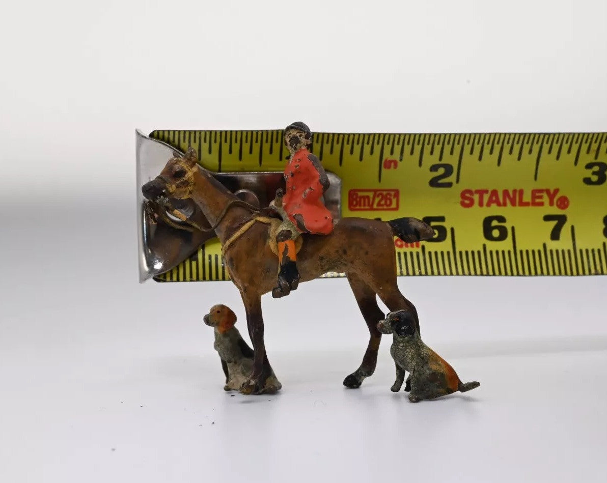Rare Antique 1900s Austrian Vienna Cold Painted Bronze Fox Hunt Figural Group5