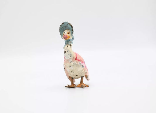 Original Antique Austrian Vienna Cold Painted Bronze Jemima Puddle-Duck Figure0