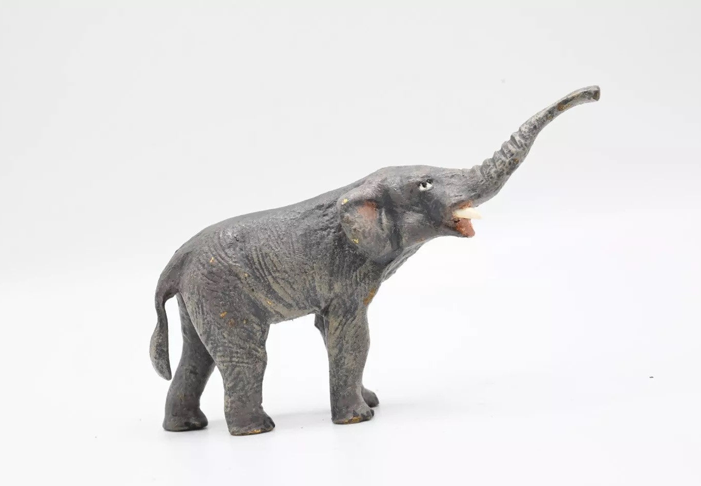 Original 1900s Antique Austrian Vienna Cold Painted Bronze of Elephant3